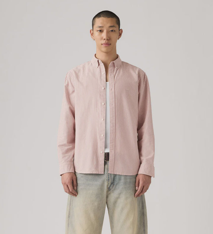 Levi Authentic Button Down Shirt - Waylon Stripe Au Natural