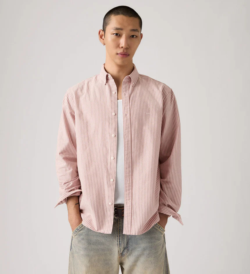 Levi Authentic Button Down Shirt - Waylon Stripe Au Natural