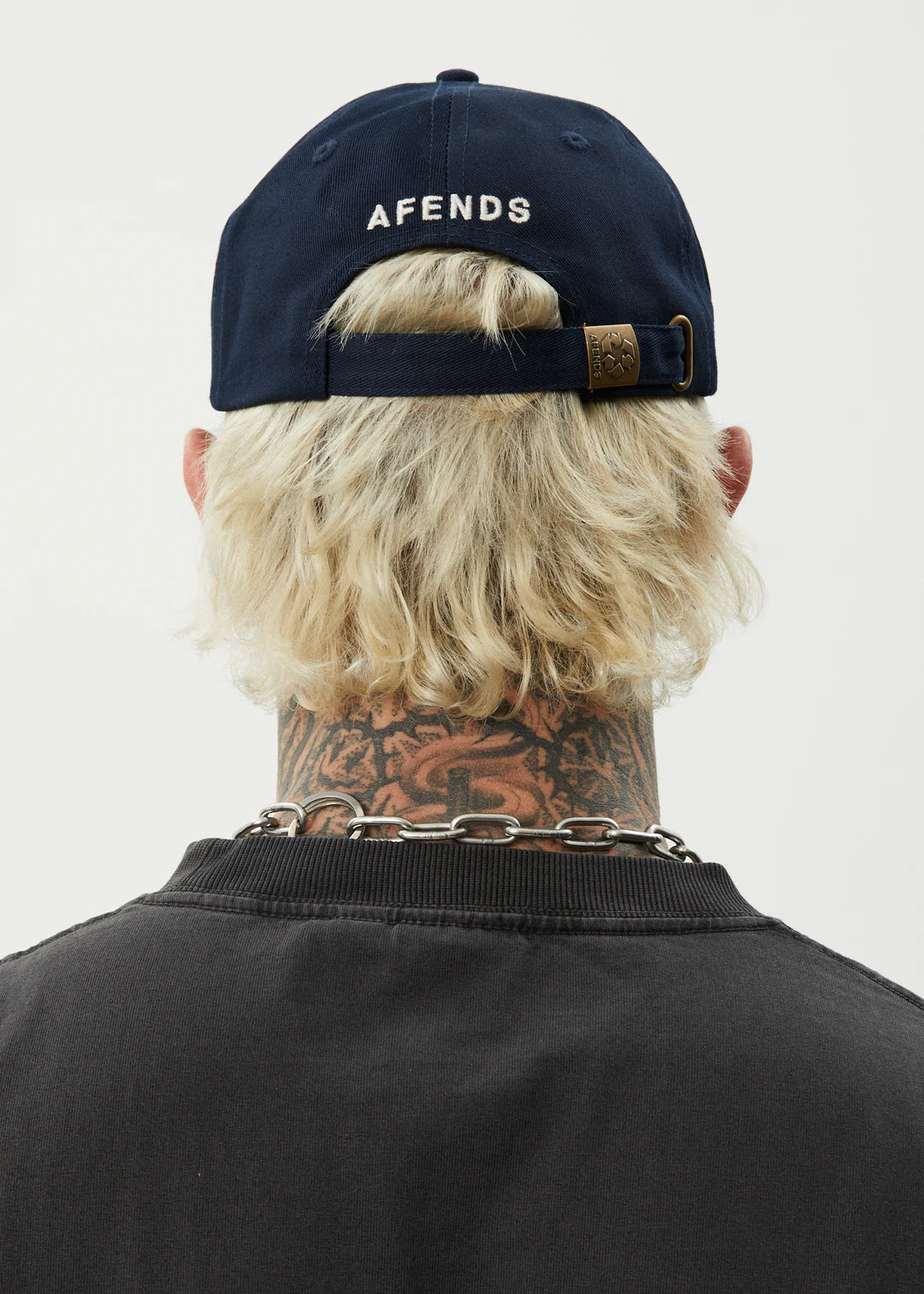 Afends Core Six Panel Cap-Navy