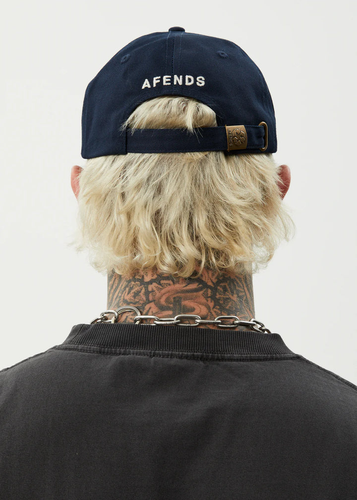 Afends Core Six Panel Cap-Navy
