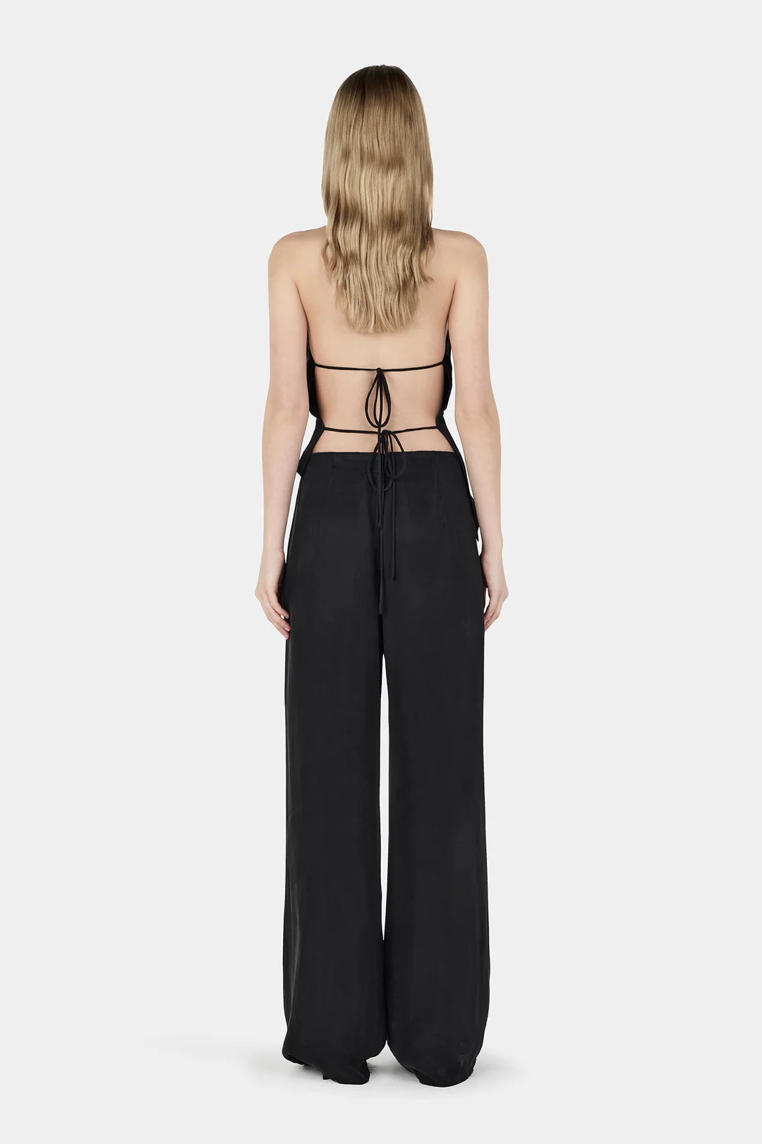 Ownley Iris Halter Top - Black