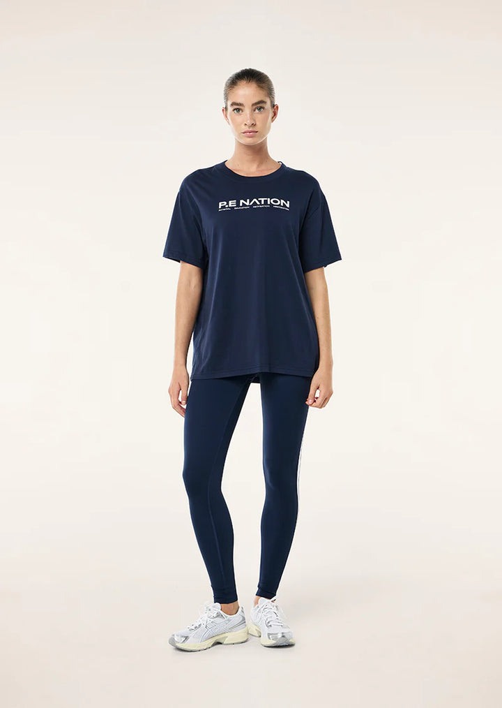 P.E Nation Aero Short Sleeve Tee - Dark Navy