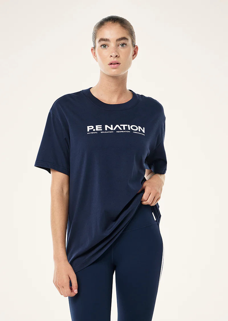 P.E Nation Aero Short Sleeve Tee - Dark Navy