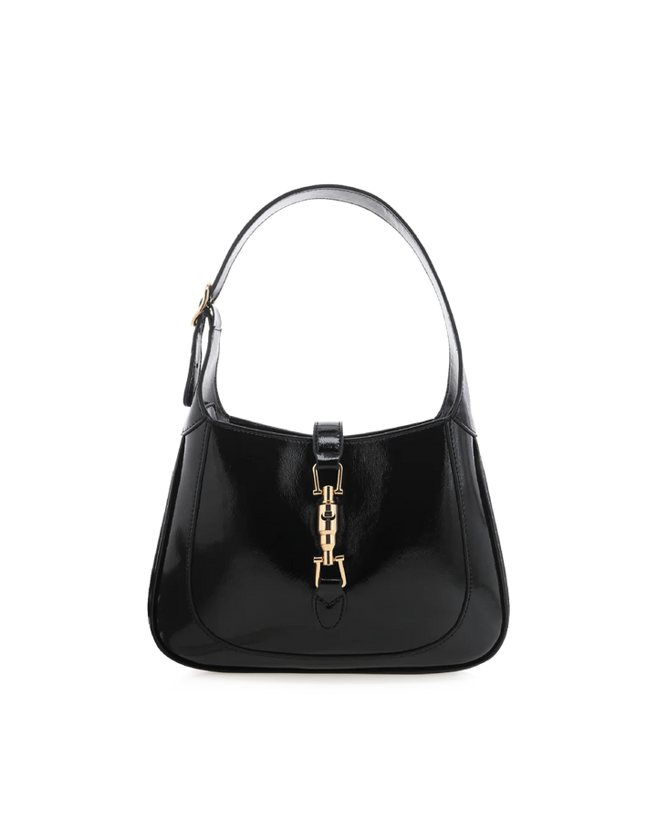 Billini Alix Shoulder Bag - Black Crinkle Patent