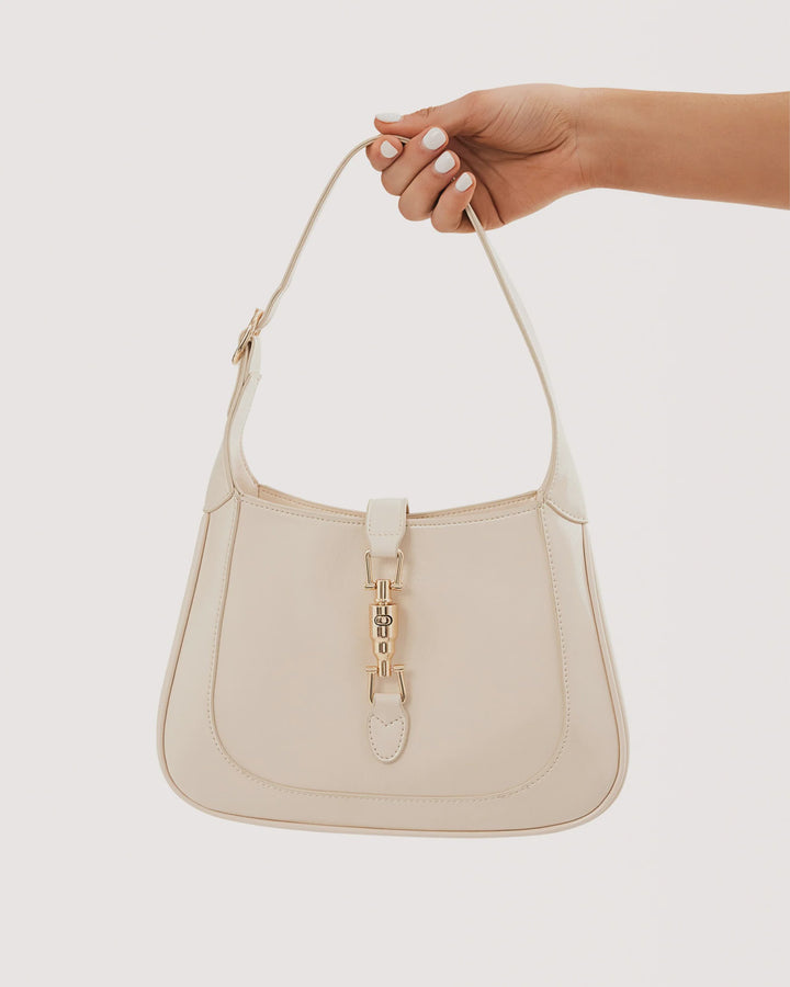 Billini Alix Shoulder Bag - Chalk Crinkle Patent