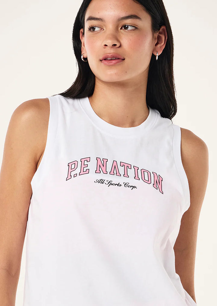 P.E Nation Area Tank - Optic White