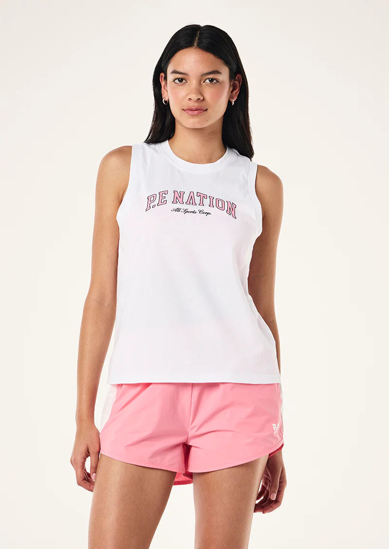 P.E Nation Area Tank - Optic White