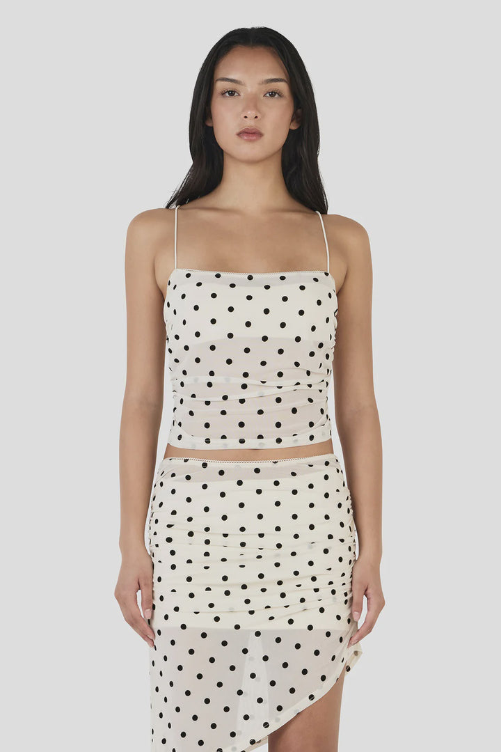 Ownley Asena Cami-Cream Polka