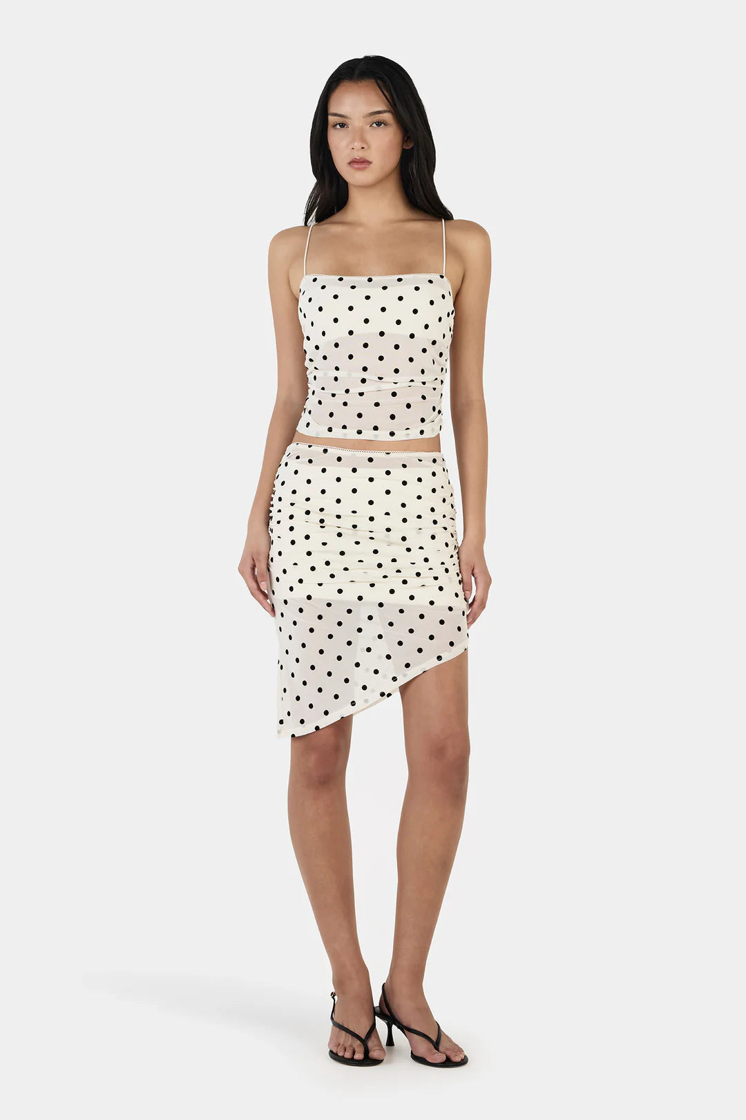 Ownley Asena Cami-Cream Polka