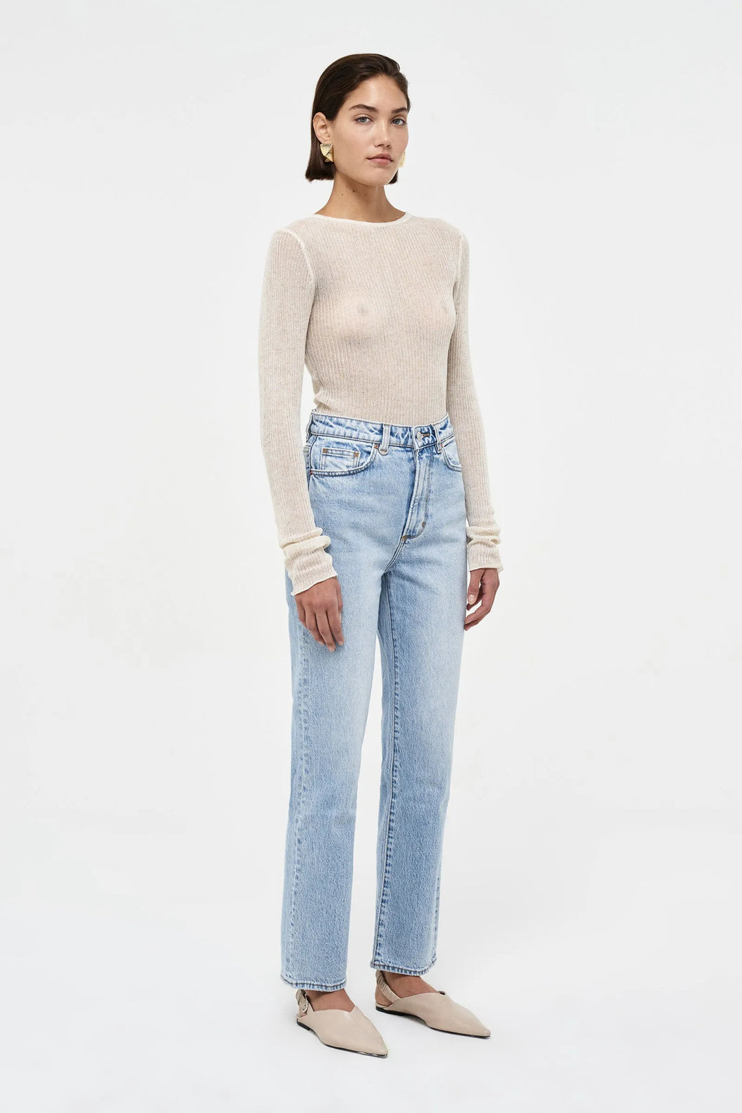 Neuw Denim Nico Straight Jean - Passenger Mid Vintage Indigo