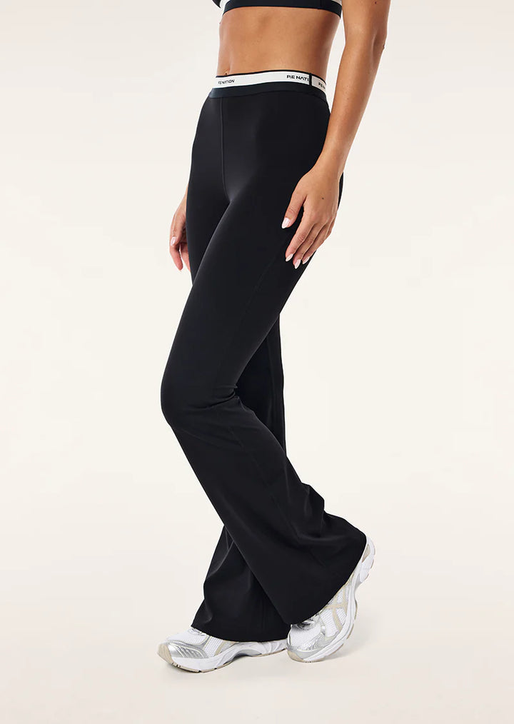 P.E Nation Avant Flare Legging - Black/Whisper White