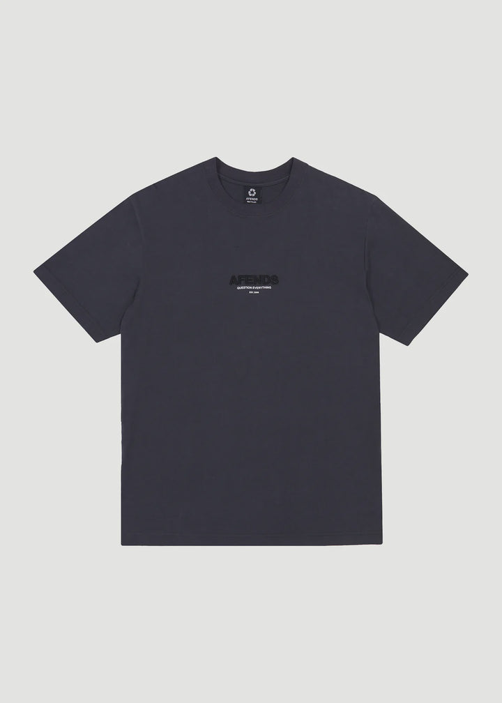 Afends Vinyl Retro Tee-Charcoal
