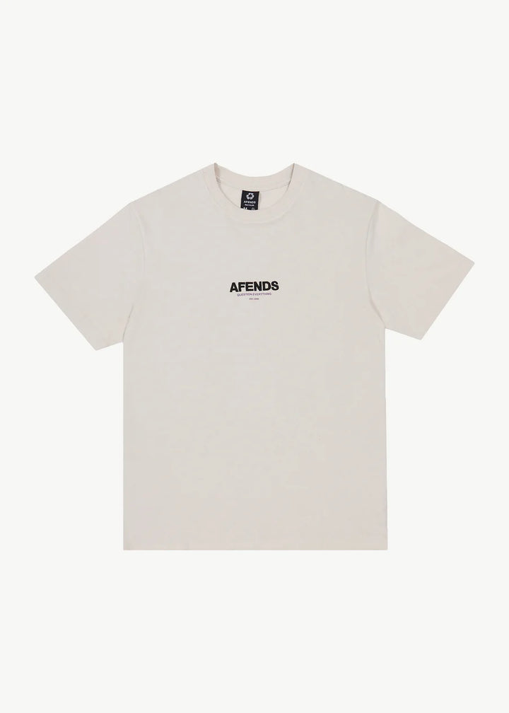 Afends Vinyl Recycled Retro Fit Tee - Moonbeam