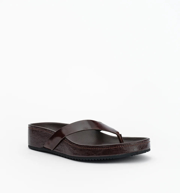 Alias Mae Akiko Slide - Choc Oily Crinkle