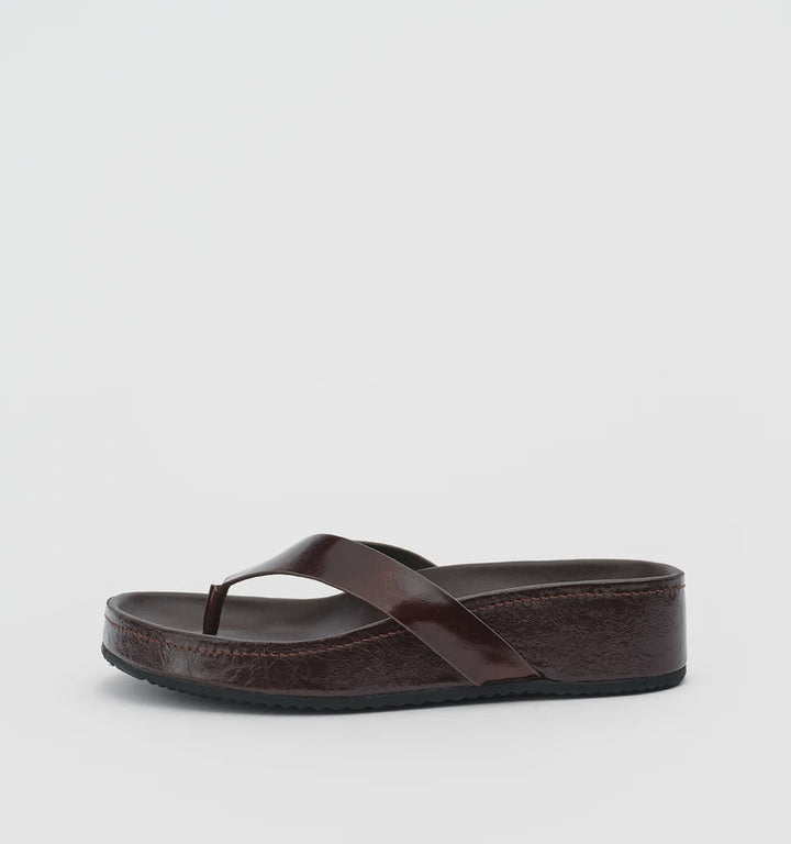 Alias Mae Akiko Slide - Choc Oily Crinkle