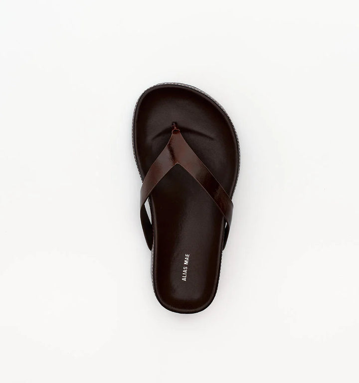 Alias Mae Akiko Slide - Choc Oily Crinkle