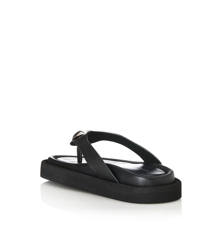 Alias Mae Ana Thong Slide - Black Leather