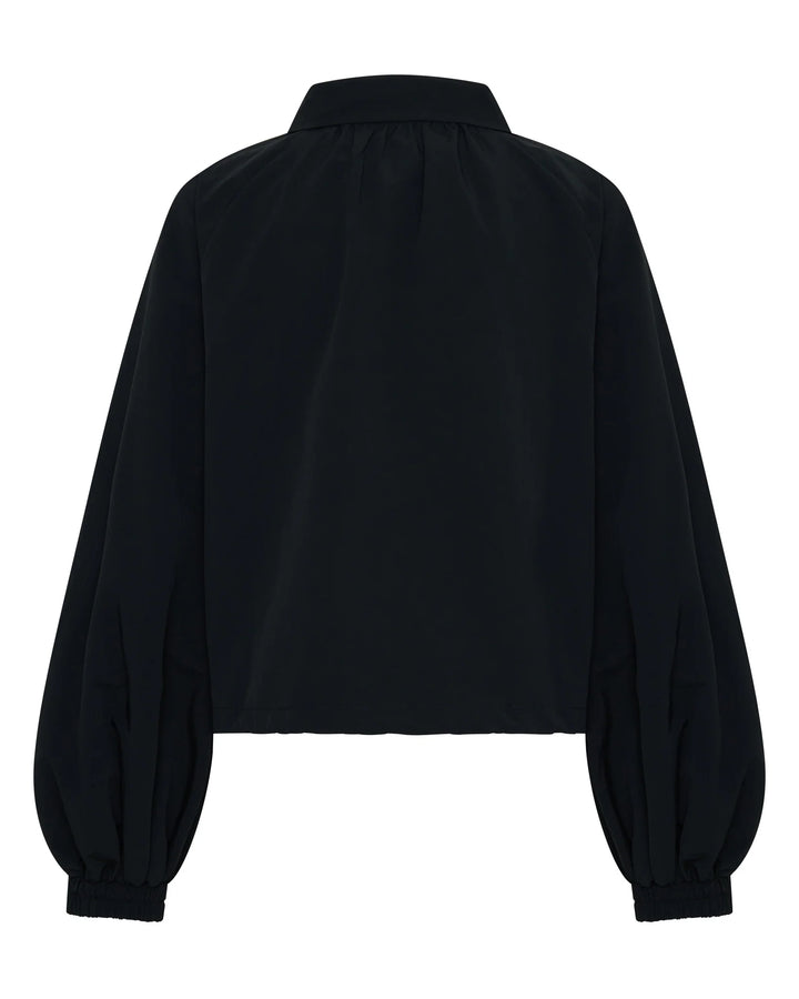 Ssaint Balloon Zip Windbreaker - Black