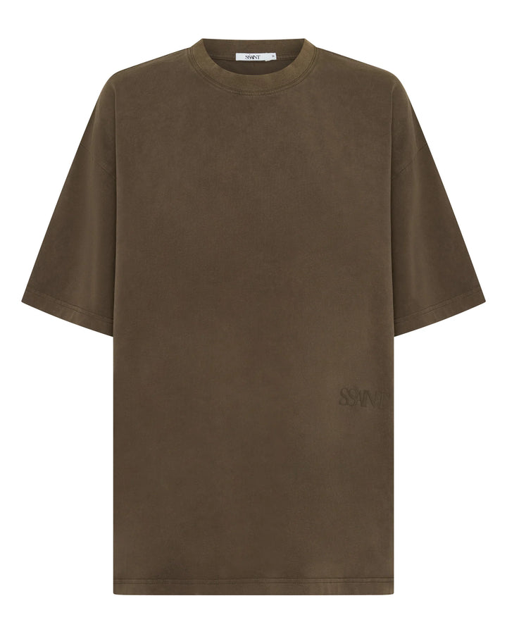 Ssaint Boxy Tonal Tee - Vintage Brown