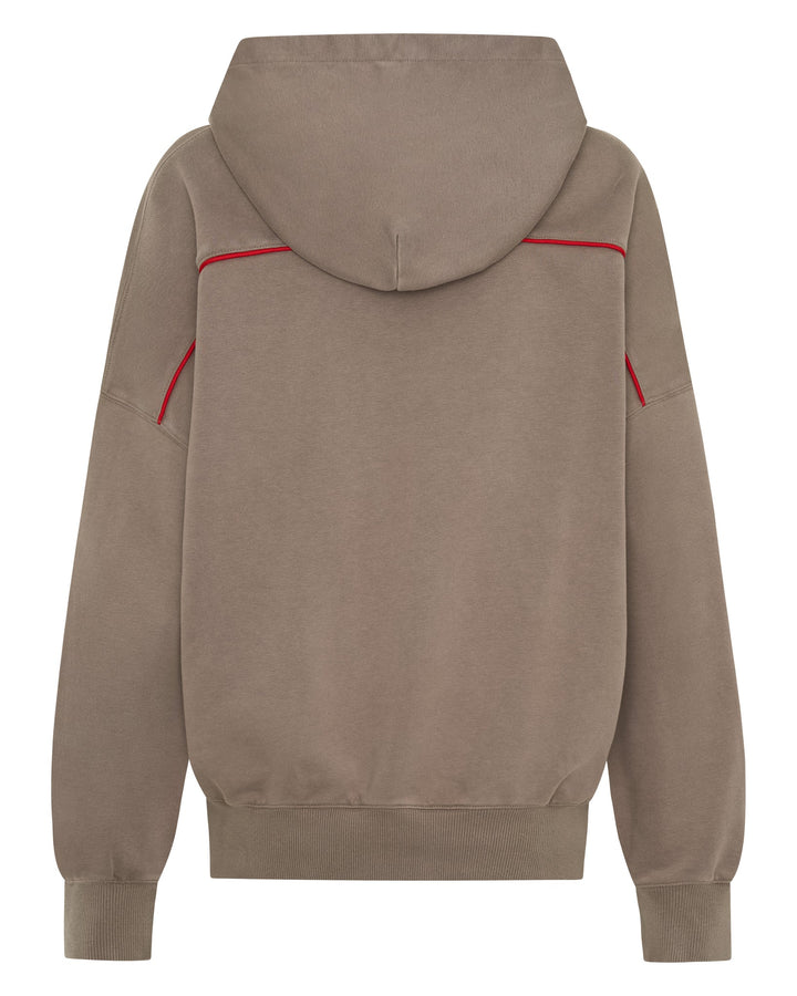 Ssaint Hoodie Acid Wash Jumper - Beige