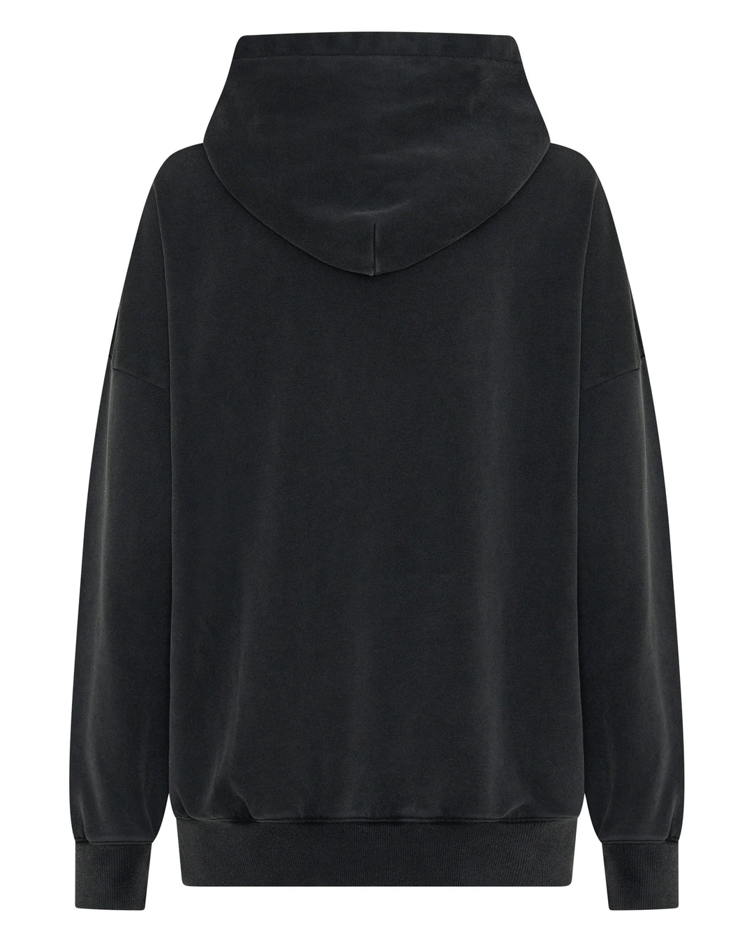 Ssaint Logo Acid Wash Hoodie -Charcoal