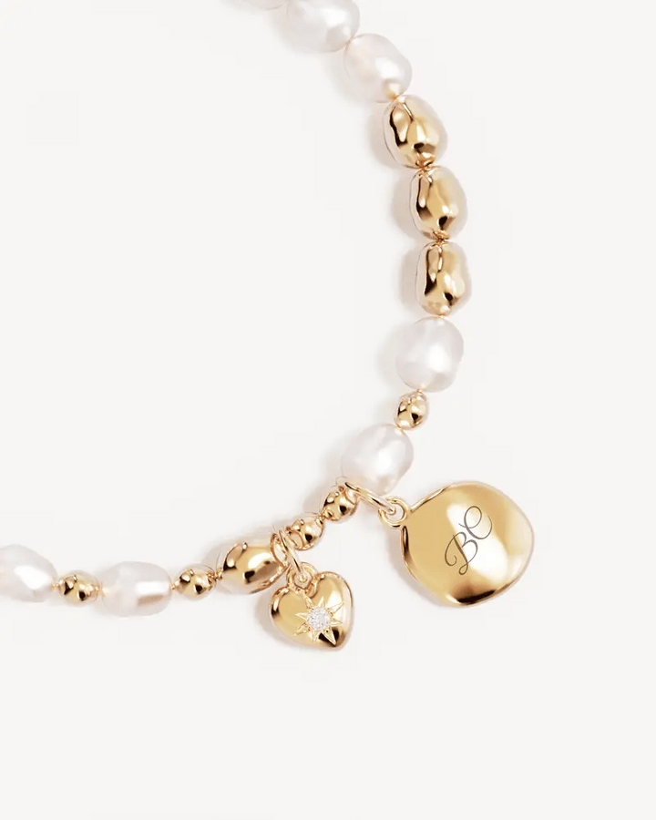 By Charlotte Love Unbound Pearl Bracelet - 18k Gold Vermeil
