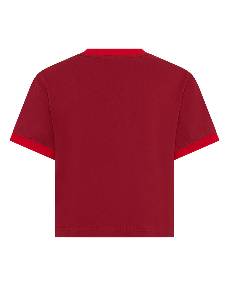 SŚAINT Logo Baby Tee- Red