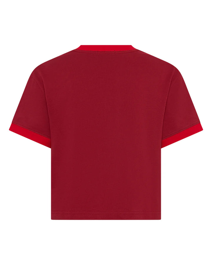 SŚAINT Logo Baby Tee- Red