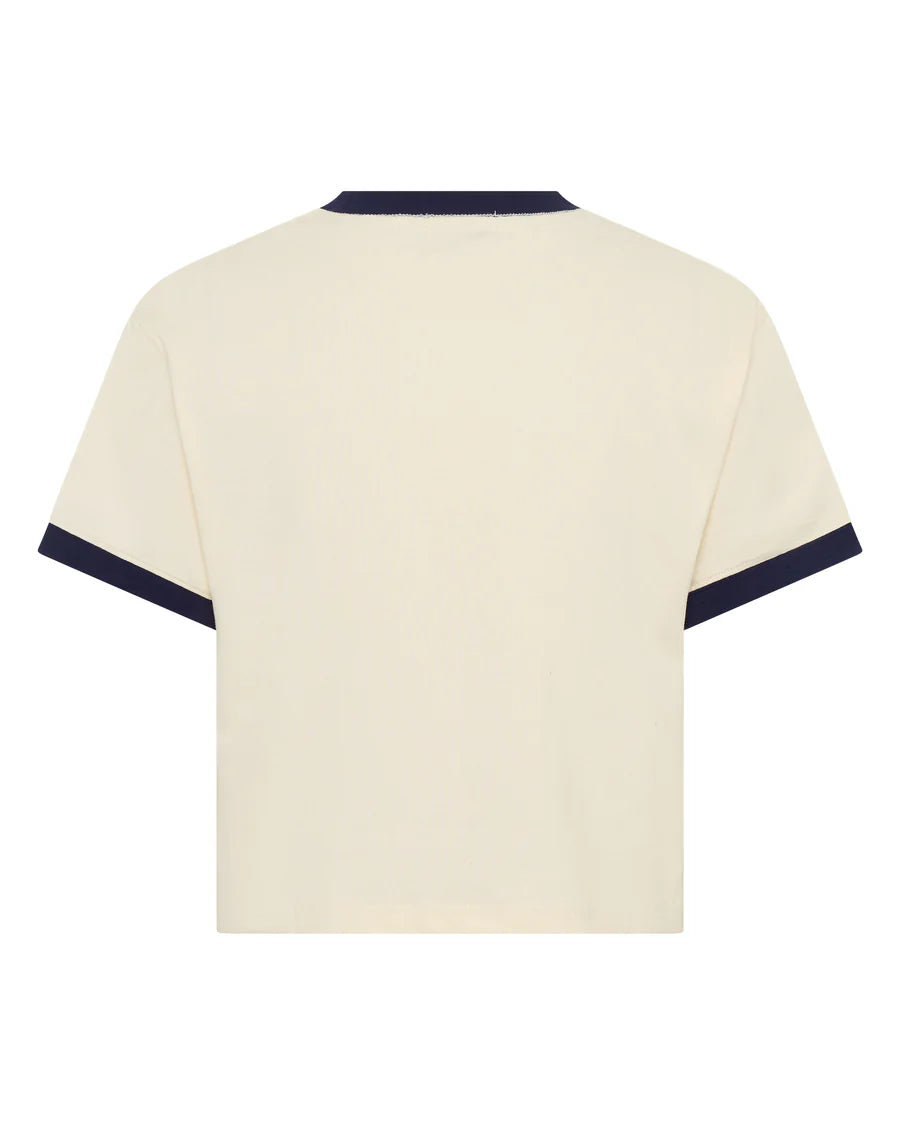 SŚAINT Logo Baby Tee- Cream