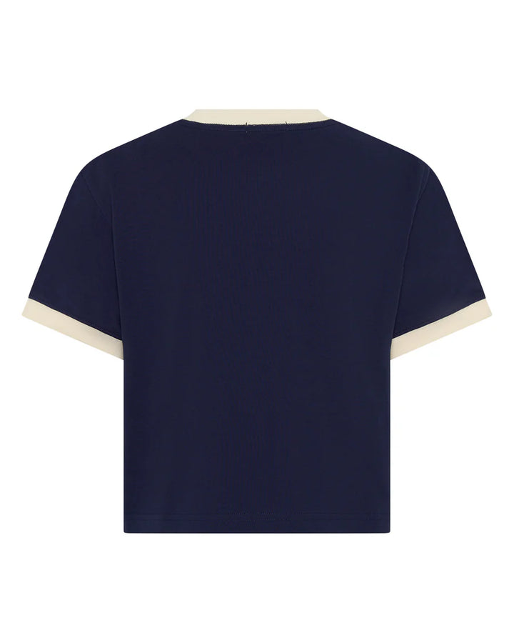 SŚAINT Logo Baby Tee- Navy