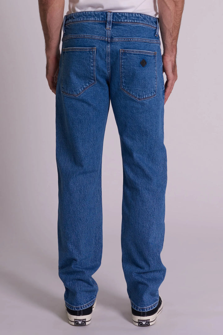 Abrand A3 Straight Jean - Royal - Mid Vintage Indigo