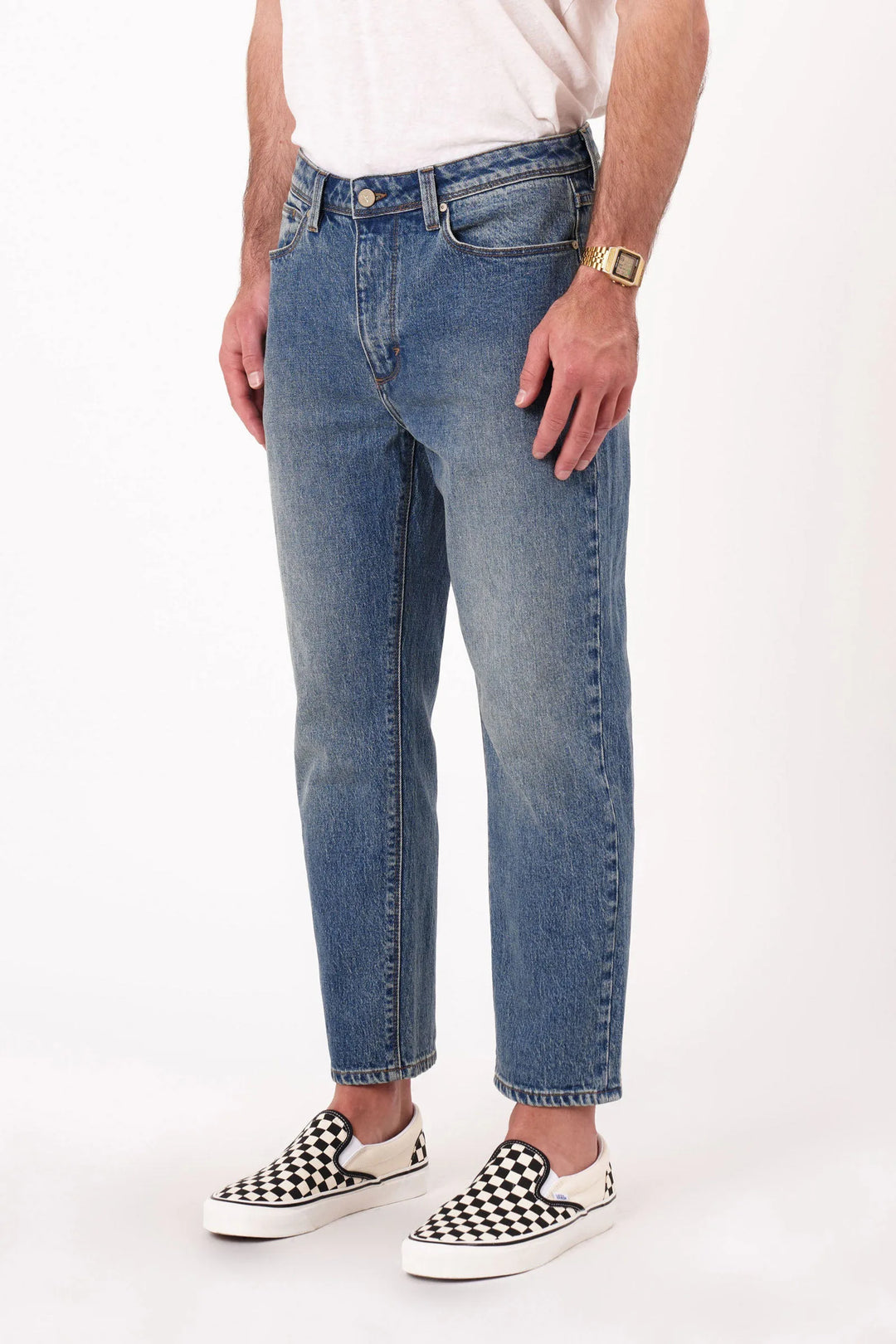 Abrand Crop Straight Jeans- Alex