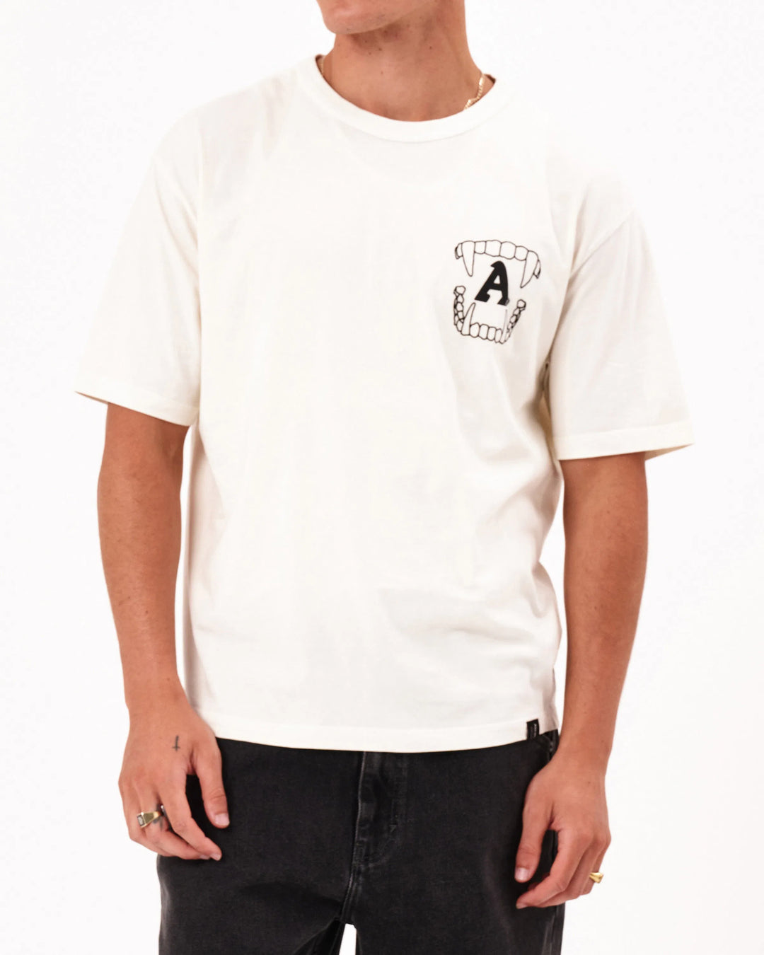 Abrand Gnasher Tee - Ghost White