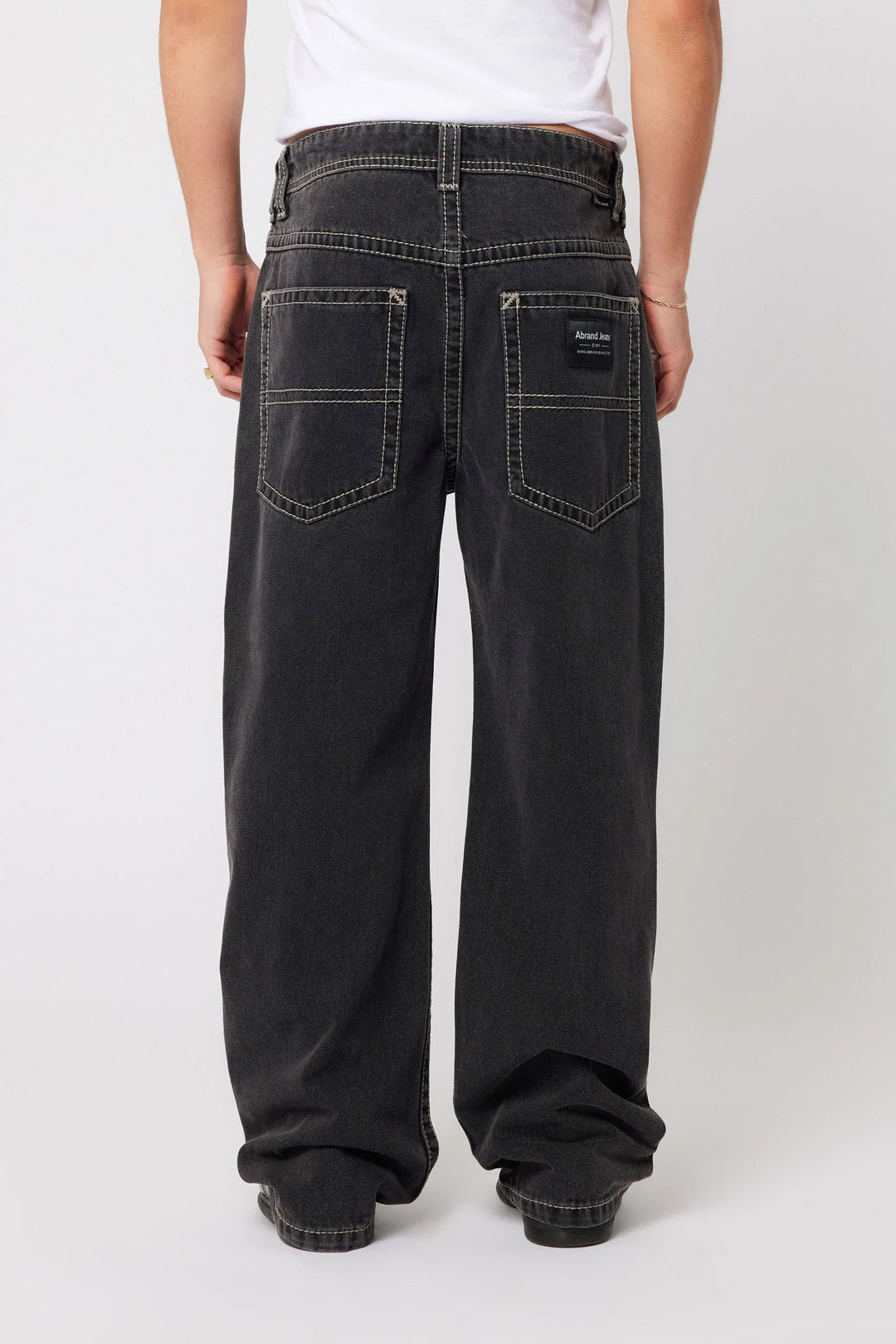 Abrand A5 Big Stitch Jean - Frank - Washed Black