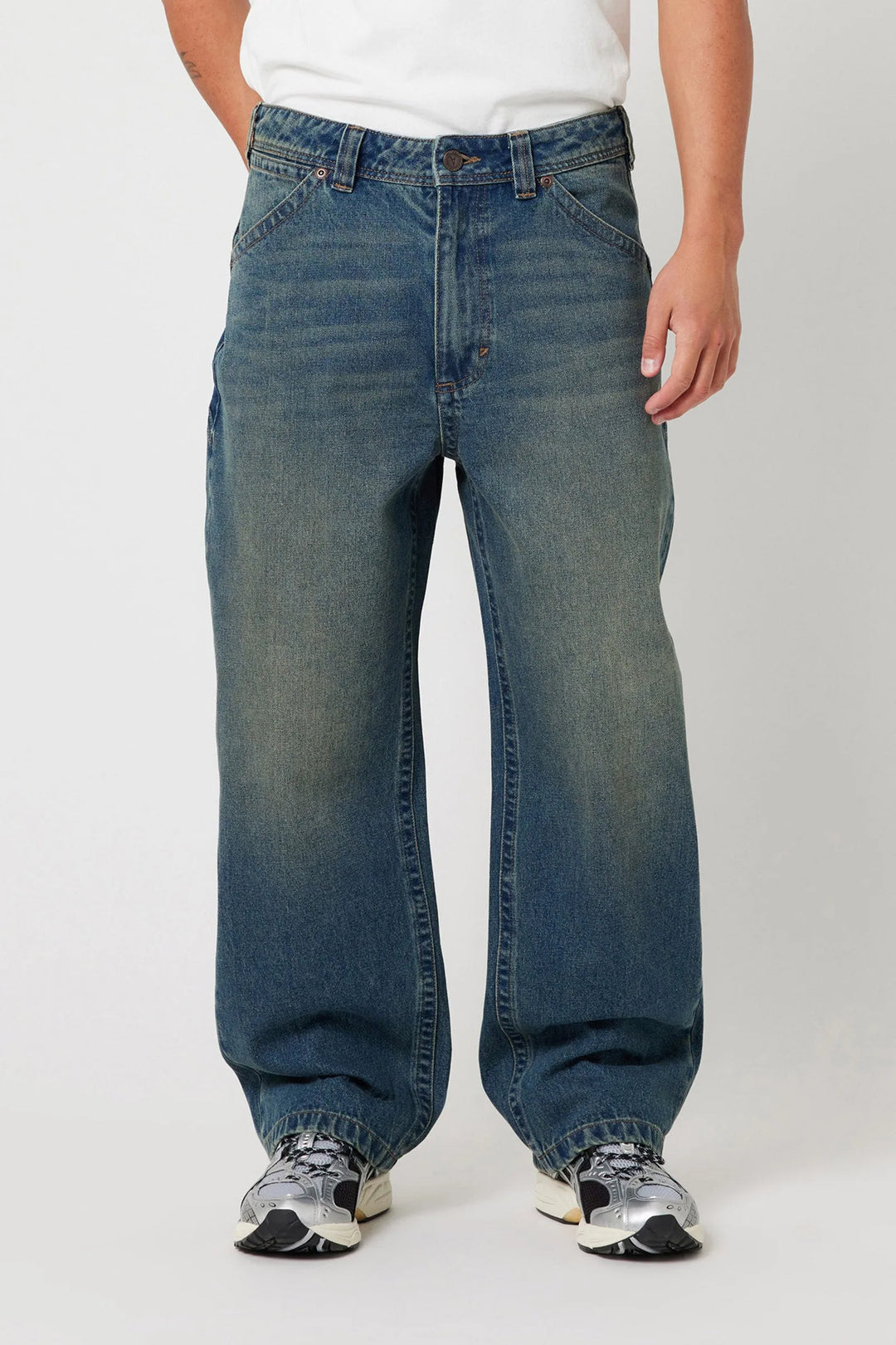 Abrand X Ripcurl Collab A6 Big Baggy Jean - Zane Board - Dark Vintage Indigo