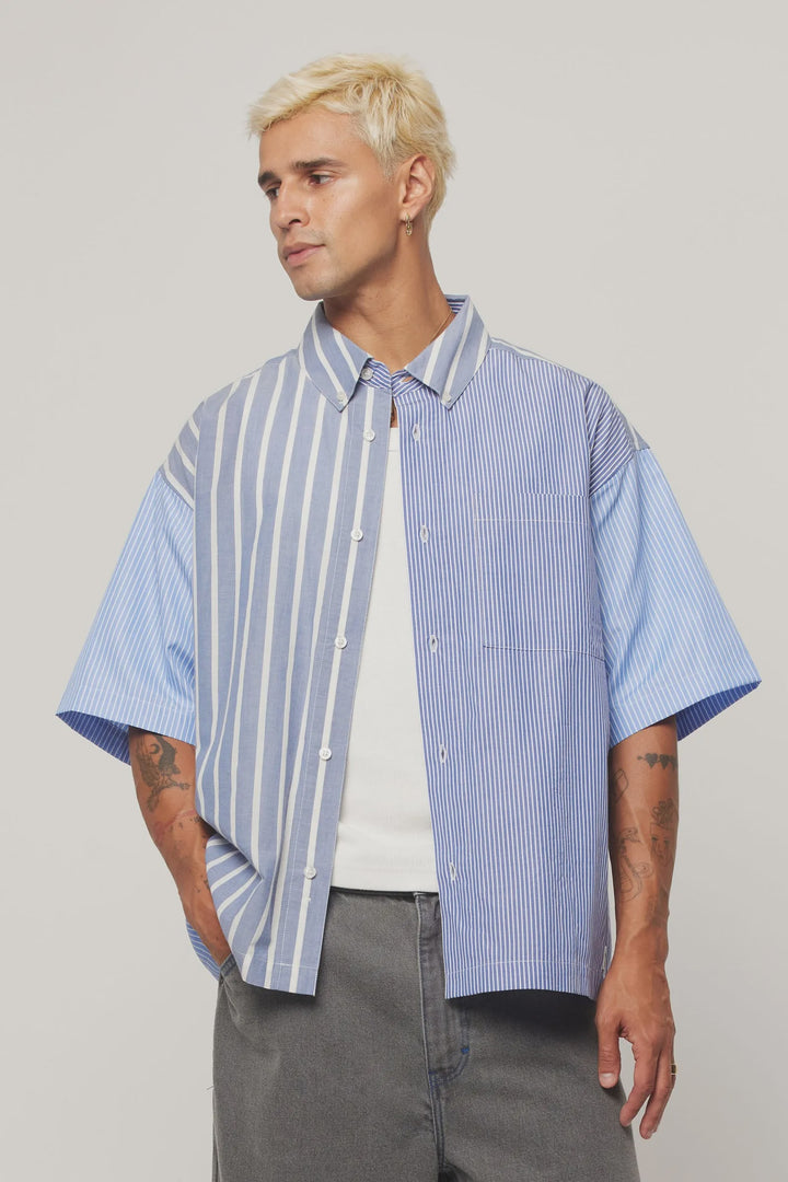 Abrand Bobby Mixmaster Shirt - Business Blue