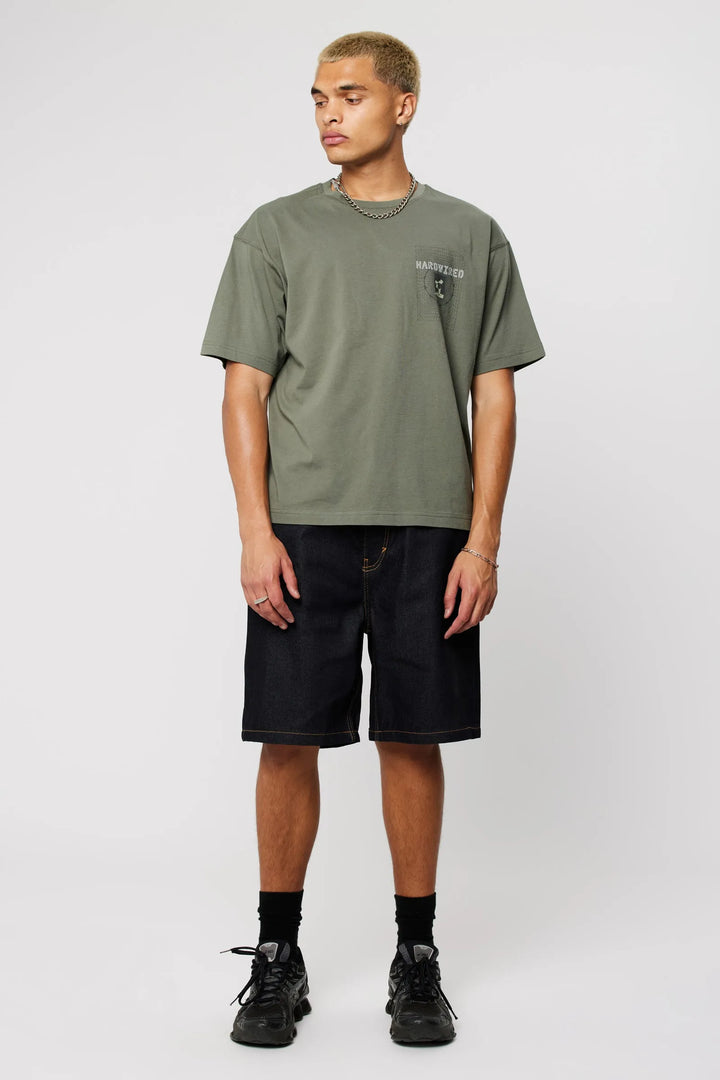 Abrand Bobby Distopia Tee-Olive