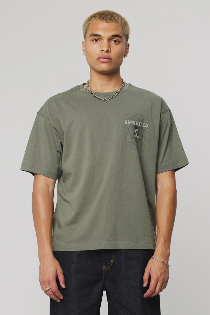 Abrand Bobby Distopia Tee-Olive