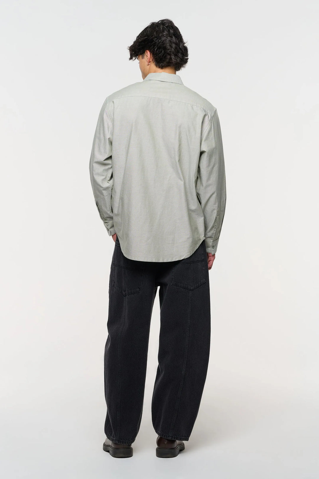 Abrand Mickey Oxford Shirt LS - Sage Green