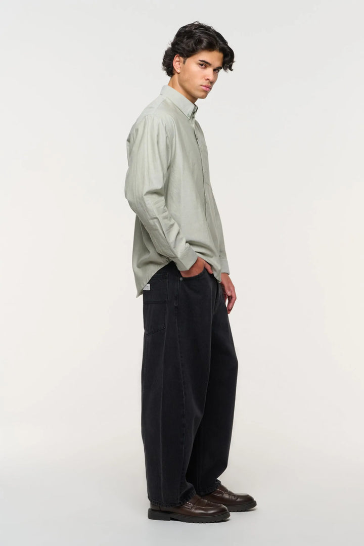 Abrand Mickey Oxford Shirt LS - Sage Green