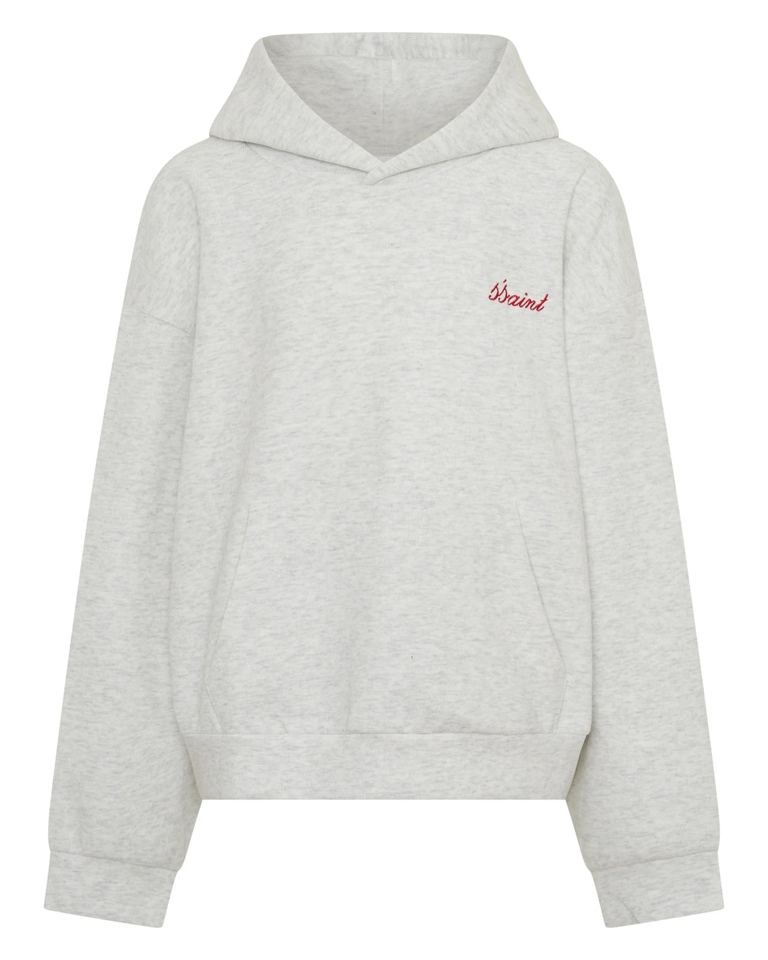 SSAINT Kids Logo Hoodie - Grey/Red