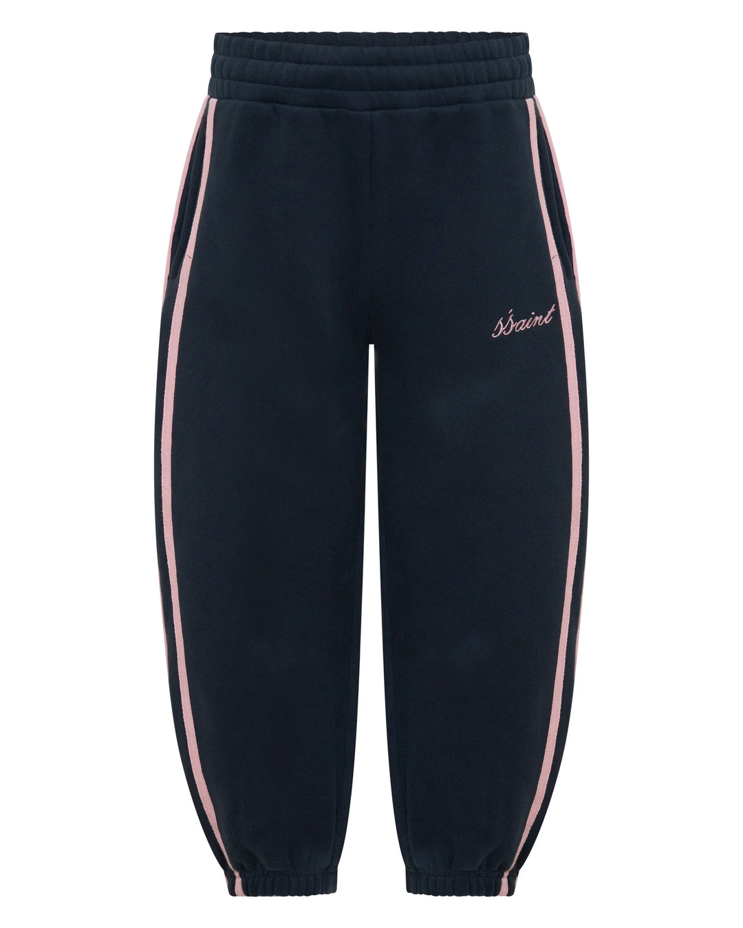 SSAINT Kids Fleece Trackpant - Navy/Pink