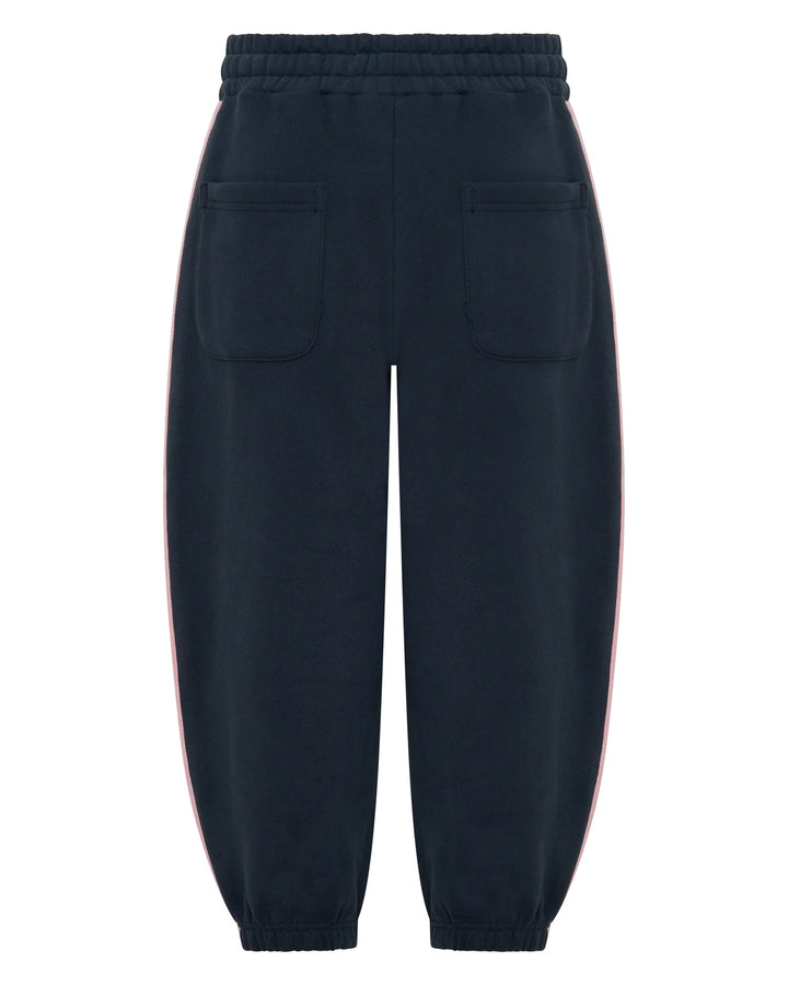 SSAINT Kids Fleece Trackpant - Navy/Pink