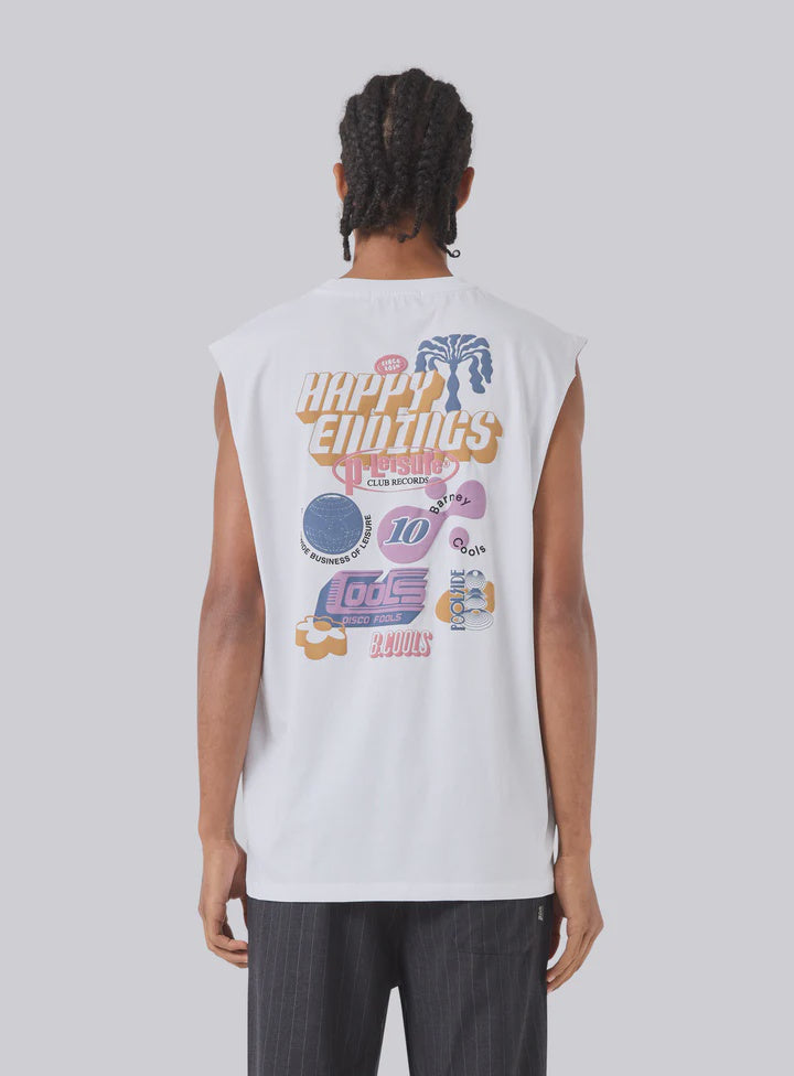 Barney Cools Montage Muscle Tank  - White