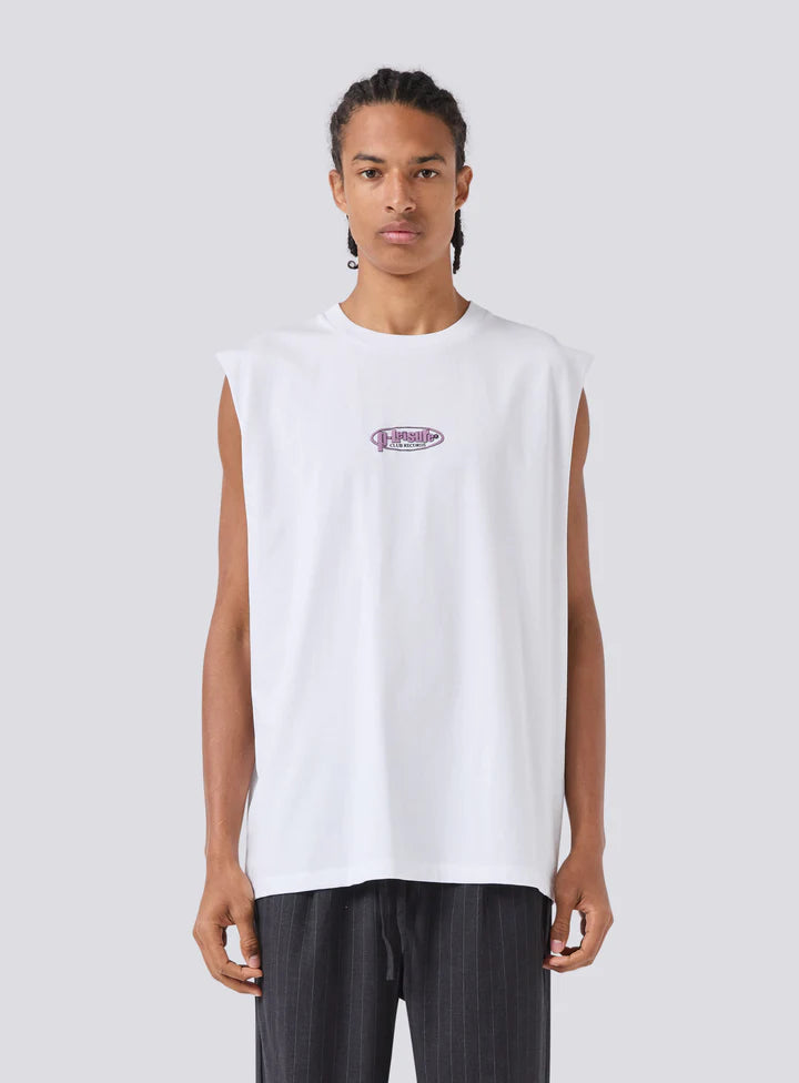 Barney Cools Montage Muscle Tank  - White