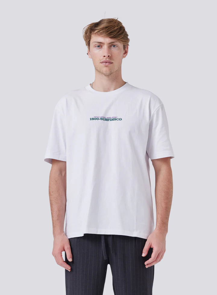 Barney Cools Pizza Tee - White