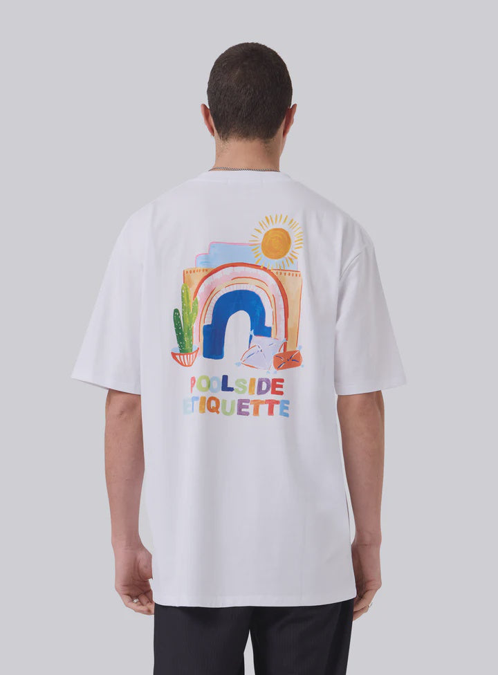 Barney Cools Watercolour Tee - White