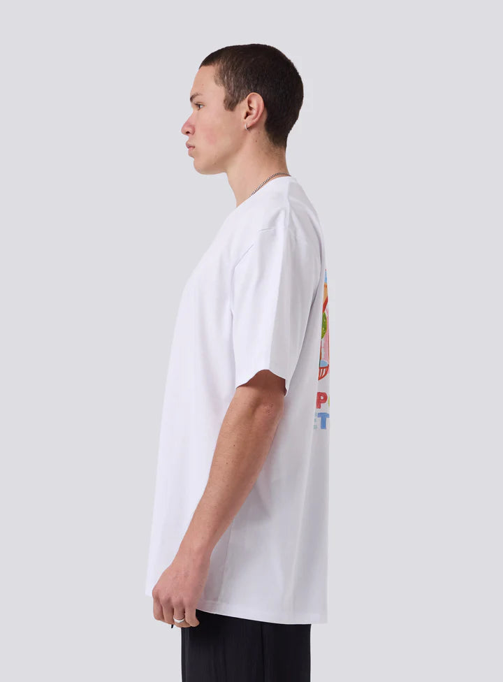 Barney Cools Watercolour Tee - White