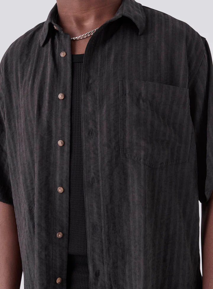 Barney Cools Homie Shirt- Black Jacquard