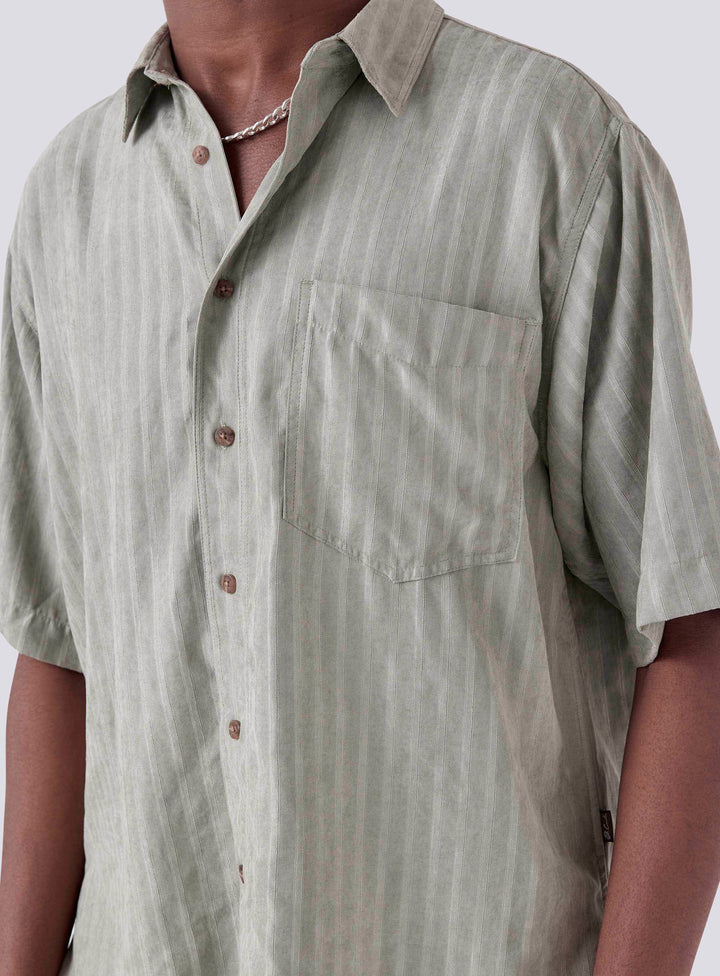 Barney Cools Homie Shirt- Sage Jacquard